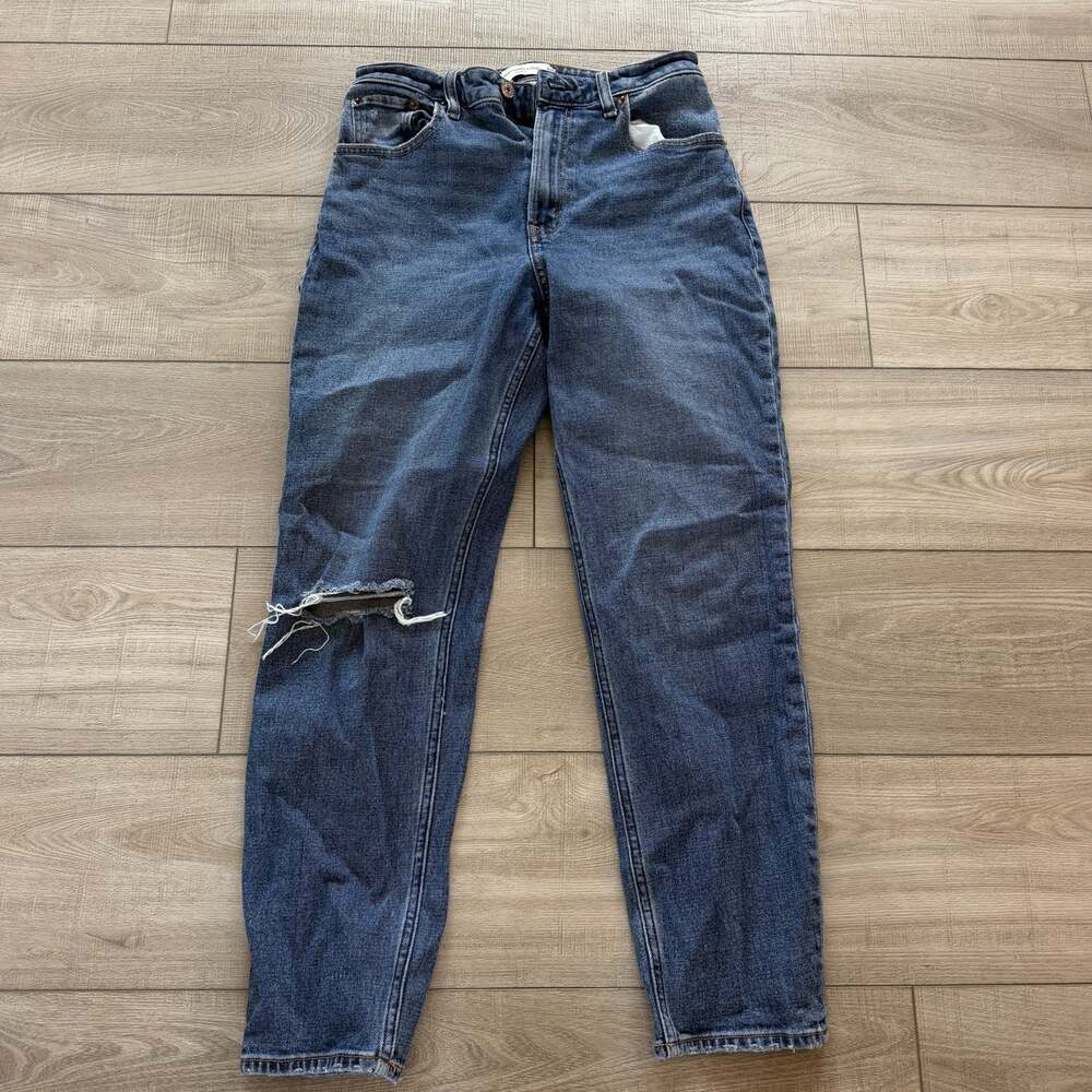 Abercrombie & Fitch The Mom High Rise Curve Love